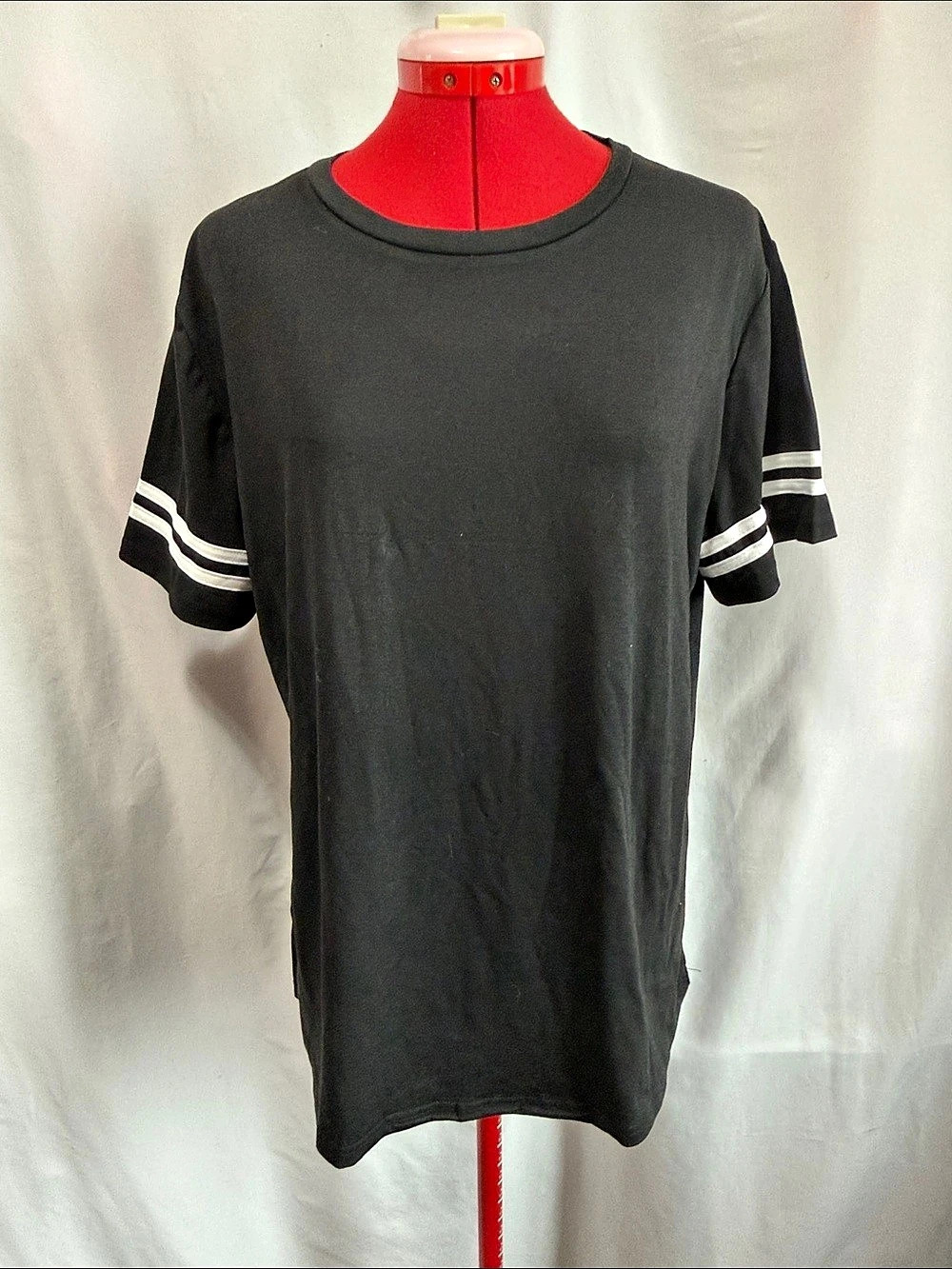 Black & White Striped Sleeve Tee